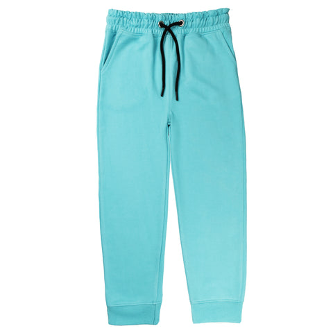 GIRLS SKYBLUE TERRY FABRIC TROUSER