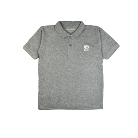 GREY POLO BOYS SHORT SLEEVE  T.SHIRT