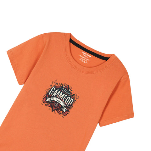 ORANGE GRAPHICS GAMLER T-SHIRT