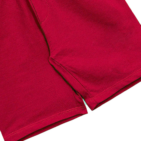 MEHROON COTTON TERRY BOYS SHORTS