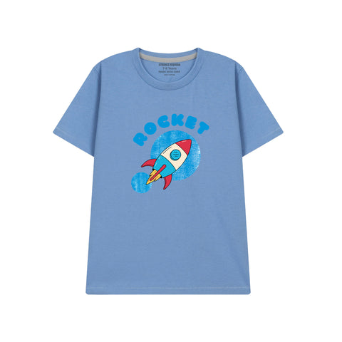 MOLE GREY GRAPHS PAW ROCKET T-SHIRT