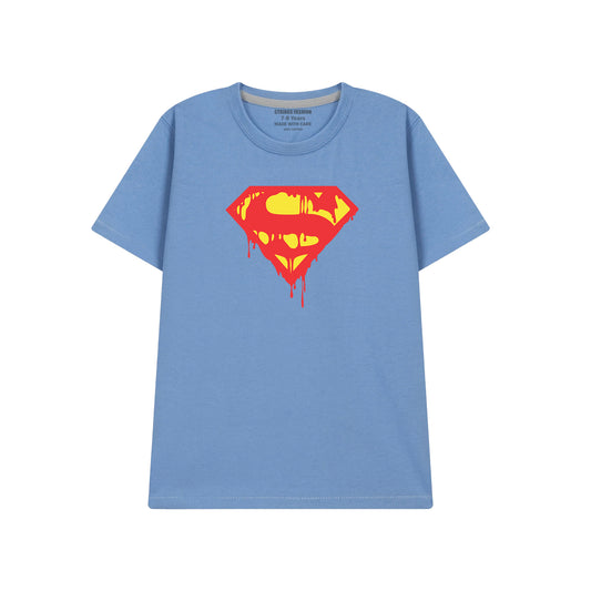 MOLE GREY GRAPHS SUPERMAN T-SHIRT 2000