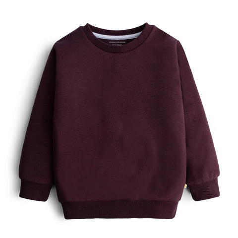 Junior Boy Sweat-Shirt Burgundy Color