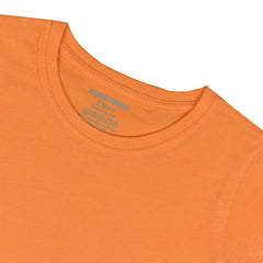 ORANGE PRINTED LOVE POINT GIRLS T.SHIRT