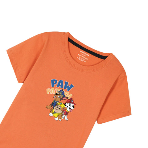 ORANGE GRAPHICS PAW PATROL T-SHIRT