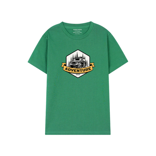 GREEN T-SHIRT Graphics ADVENTURE 2000