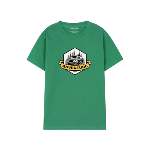 GREEN T-SHIRT Graphics ADVENTURE