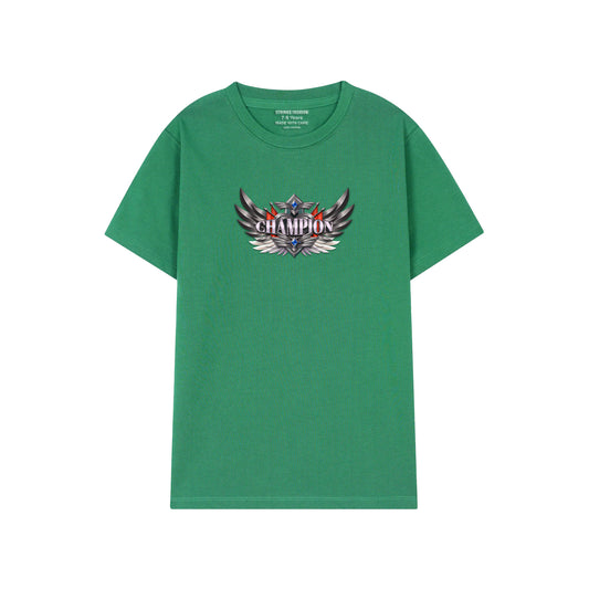 GREEN T-SHIRT Graphics CHAMPION 2000