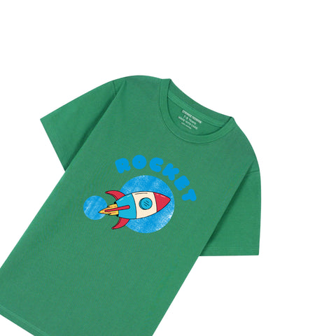 GREEN T-SHIRT Graphics ROCKET