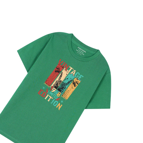 GREEN T-SHIRT Graphics VINTAGE