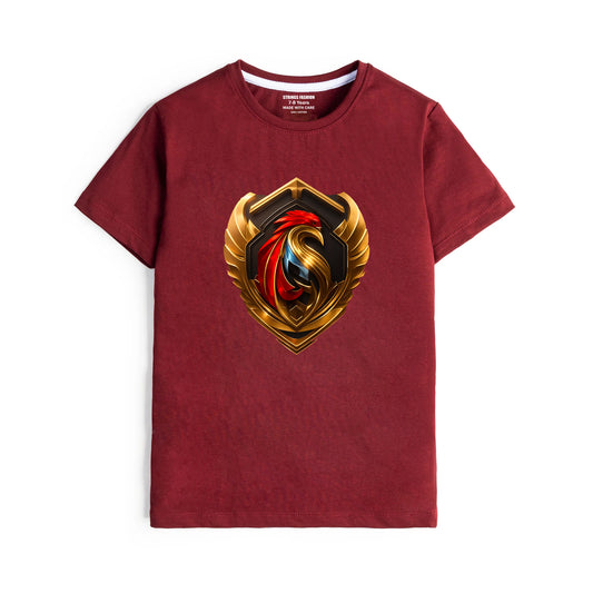 MAROON GRAPHICS PHONIX T-SHIRT 2000
