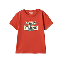 PLANE JUNIOR RED COLOR BOYS T.SHIRT