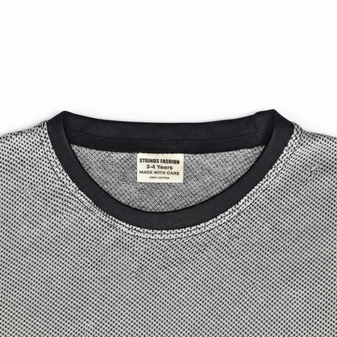 BLACK WHITE POPCONE BOYS SHIRT