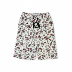 DIGITAL PRINTED FOOTBALL WHITE SHORTS