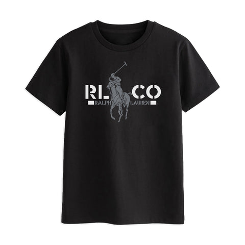 POLO BOYS SHORT SLEEVE BLACK T.SHIRT & SHORTS