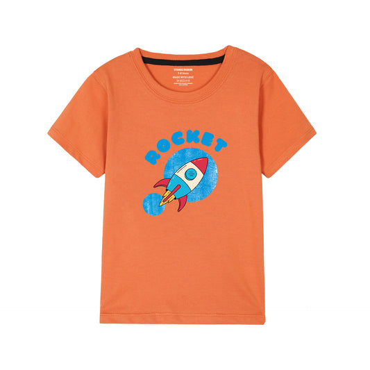 ORANGE GRAPHICS ROCKET T-SHIRT 1920