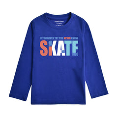 SKATE NAVY PEONY BOYS LONG SLEEVE T.SHIRT