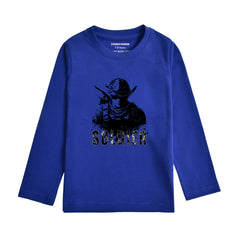 SOLDIER NAVY PEONY COLOR BOYS LONG SLEEVE T.SHIRT