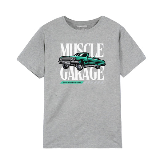 MUSCLE GEARUGE GREY BOYS T.SHIRT 2000
