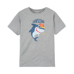 JAWSOME GREY BOYS T.SHIRT