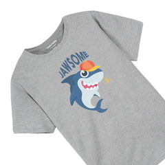 JAWSOME GREY BOYS T.SHIRT