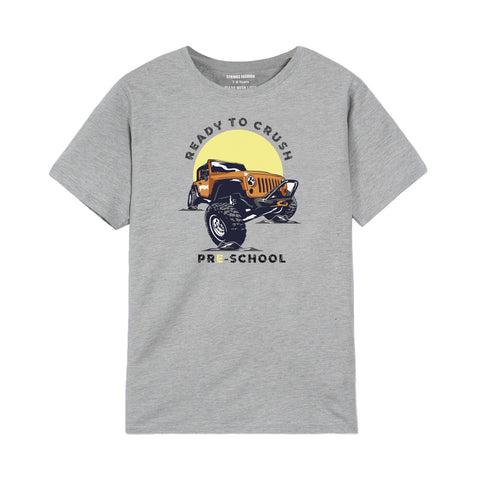 READY TO CRUSH GREY BOYS T.SHIRT