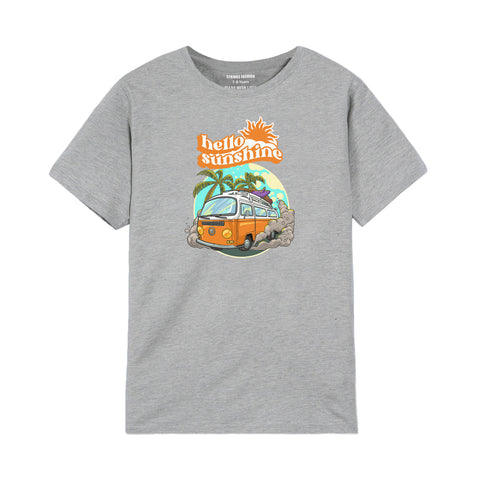 HELLO SUNSHINE GREY BOYS T.SHIRT