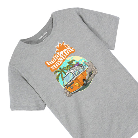 HELLO SUNSHINE GREY BOYS T.SHIRT