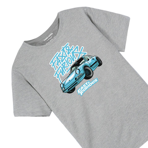 FAST & FURIOUS GREY BOYS T.SHIRT