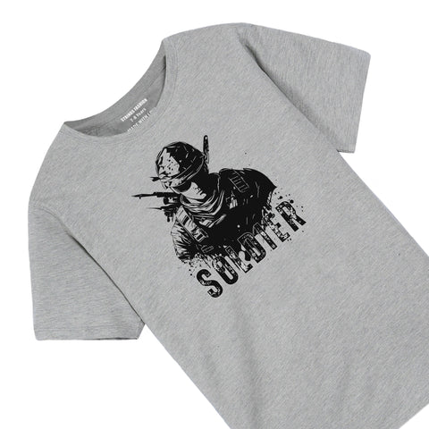 SOLDIER GREY BOYS T.SHIRT