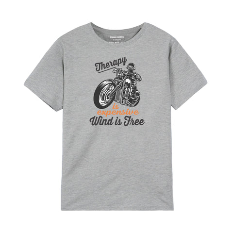 HEAVY BIKE GREY BOYS T.SHIRT