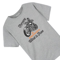 HEAVY BIKE GREY BOYS T.SHIRT