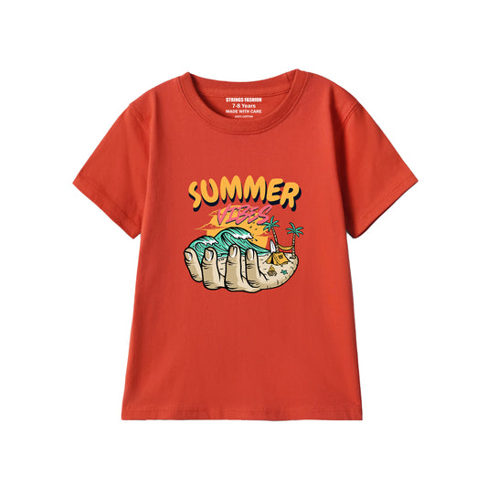 RED GRAPHICS SUMMER T-SHIRT 2000