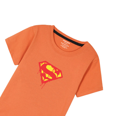 ORANGE GRAPHICS SUPPER T-SHIRT