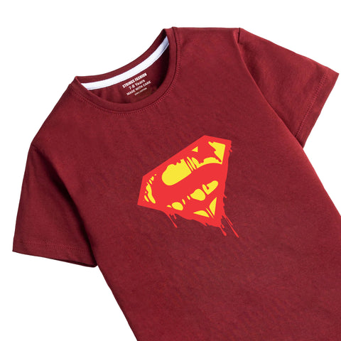 MAROON GRAPHICS SUPER T-SHIRT