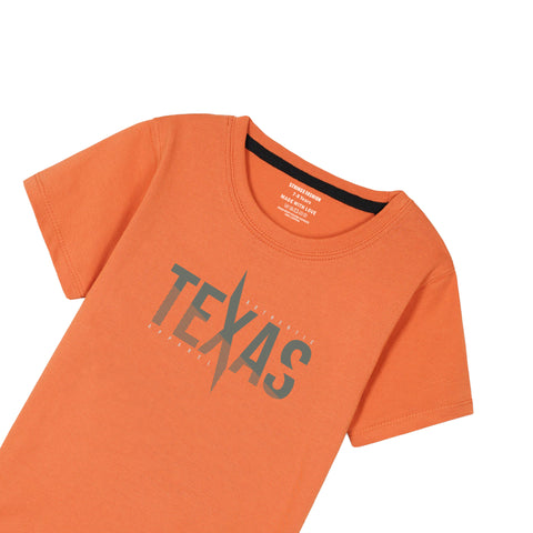 ORANGE GRAPHICS TEXAS T-SHIRT
