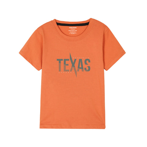 ORANGE GRAPHICS TEXAS T-SHIRT