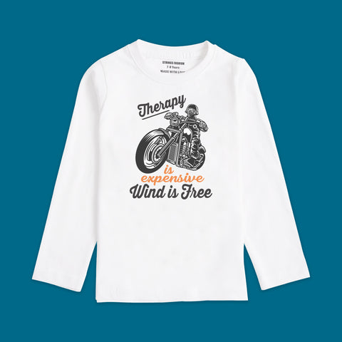 THERAPY BIKE BOYS LONG SLEEVE WHITE T.SHIRT & SHORTS (SF-27715)