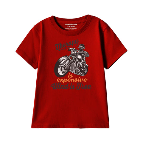THERAPY BIKE BOYS SHORT SLEEVE MEHROON T.SHIRT &  SHORTS (SF-29317)