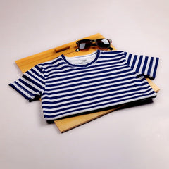F.STRIPER NAVY WHITE JUNIOR BOYS T.SHIRT