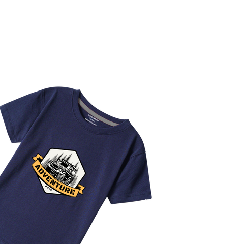 NAVY GRAPHICS ADVENTURE T-SHIRT