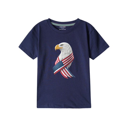 NAVY Graphics USA Flag Eagle T-SHIRT 2000