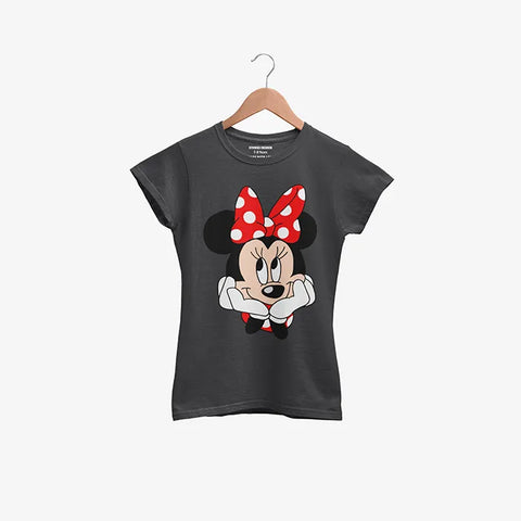 MINNIE JUNIOR BLACK GIRLS T.SHIRT