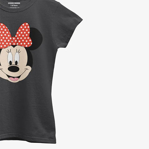 MINNIE 2 JUNIOR BLACK GIRLS T.SHIRT