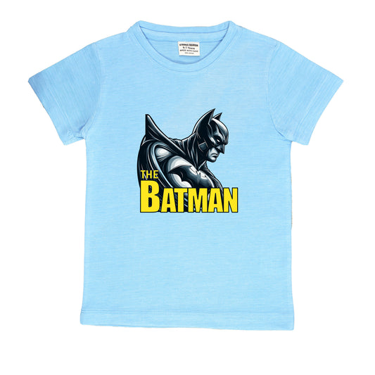 SKY BLUE GRAPHIC T-SHIRT PRINTED BATMAN 2000