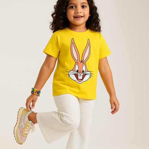 BUG BUN JUNIOR C.YELLOW GIRLS T.SHIRT