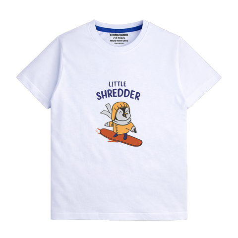 WHITE GRAPHICS SHERDDER T-SHIRT