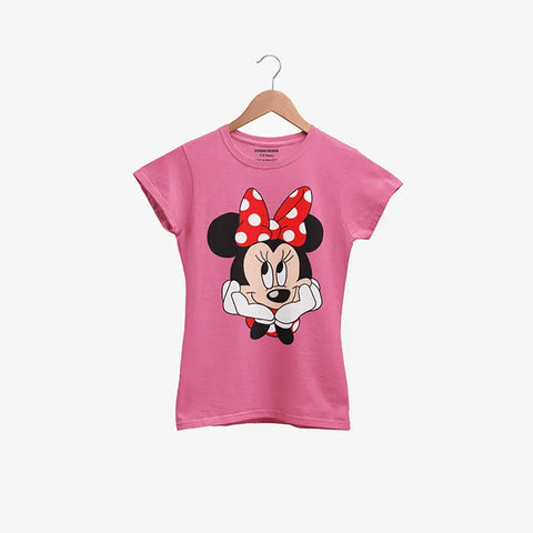 MINNIE JUNIOR PINK GIRLS T.SHIRT