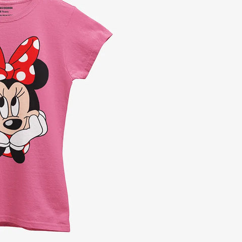 MINNIE JUNIOR PINK GIRLS T.SHIRT