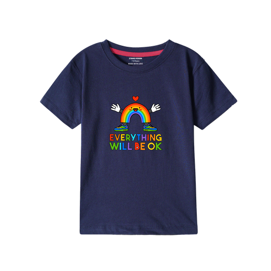 EVERY THING NAVY PRINTED BOYS T.SHIRT 2000